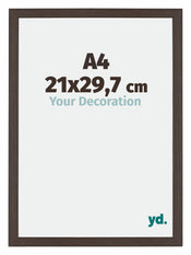 Mura MDF Photo Frame 21x29 7cm A4 Oak Dark Front Size | Yourdecoration.com