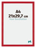 Mura MDF Photo Frame 21x29 7cm A4 Red Front Size | Yourdecoration.com