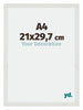 Mura MDF Photo Frame 21x29 7cm A4 White Matte Front Size | Yourdecoration.com