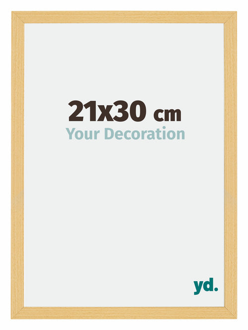 Mura MDF Photo Frame 21x30cm Beech Design Front Size | Yourdecoration.com