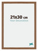 Mura MDF Photo Frame 21x30cm Oak Rustic Front Size | Yourdecoration.com