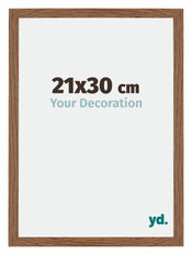 Mura MDF Photo Frame 21x30cm Oak Rustic Front Size | Yourdecoration.com