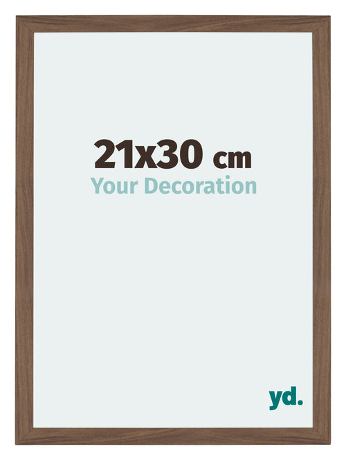 Mura MDF Photo Frame 21x30cm Walnut Dark Front Size | Yourdecoration.com