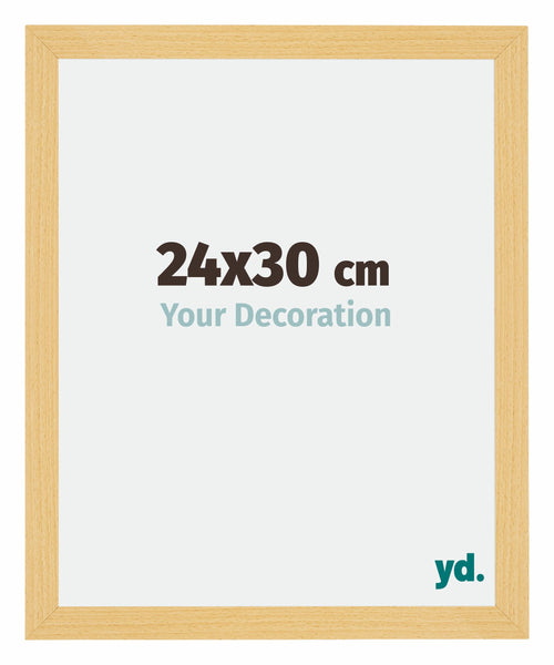 Mura MDF Photo Frame 24x30cm Beech Design Front Size | Yourdecoration.com