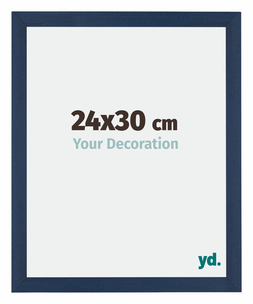 Mura MDF Photo Frame 24x30cm Dark Blue Swept Front Size | Yourdecoration.com