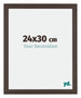 Mura MDF Photo Frame 24x30cm Oak Dark Front Size | Yourdecoration.com