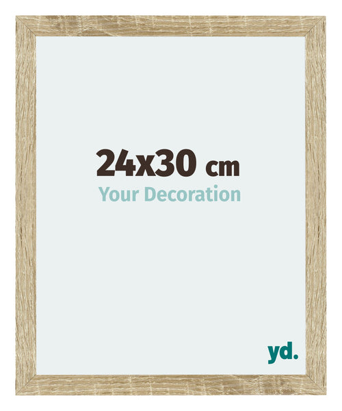 Mura MDF Photo Frame 24x30cm Sonoma Oak Front Size | Yourdecoration.com