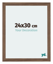 Mura MDF Photo Frame 24x30cm Walnut Dark Front Size | Yourdecoration.com