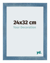 Mura MDF Photo Frame 24x32cm Clear Blue Swept Front Size | Yourdecoration.com