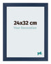 Mura MDF Photo Frame 24x32cm Dark Blue Swept Front Size | Yourdecoration.com