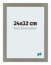 Mura MDF Photo Frame 24x32cm Gray Front Size | Yourdecoration.com