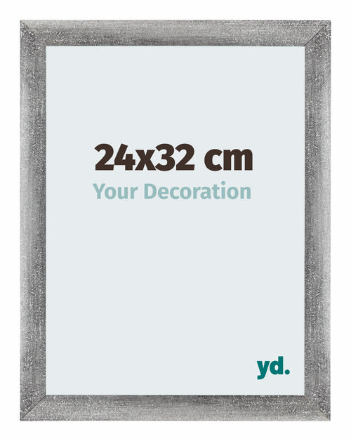 Mura MDF Photo Frame 24x32cm Gray Swept Front Size | Yourdecoration.com