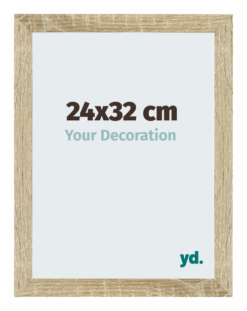 Mura MDF Photo Frame 24x32cm Sonoma Oak Front Size | Yourdecoration.com