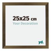 Mura MDF Photo Frame 25x25cm Bronze Design Front Size | Yourdecoration.com