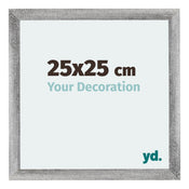 Mura MDF Photo Frame 25x25cm Gray Wiped Front Size | Yourdecoration.com