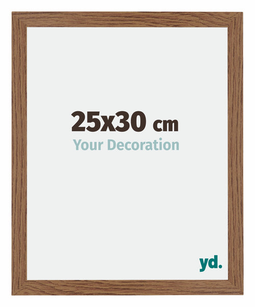 Mura MDF Photo Frame 25x30cm Oak Rustic Front Size | Yourdecoration.com