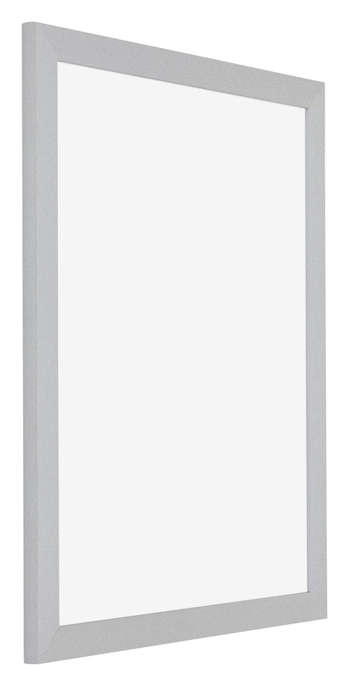 Mura MDF Photo Frame 25x30cm Silver Matte Front Oblique | Yourdecoration.com