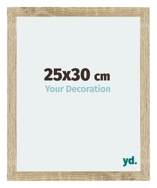 Mura MDF Photo Frame 25x30cm Sonoma Oak Front Size | Yourdecoration.com