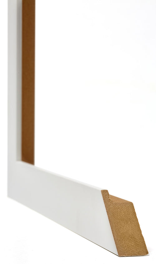 Mura MDF Photo Frame 25x35cm White Matte Detail Intersection | Yourdecoration.com