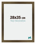 Mura MDF Photo Frame 28x35cm Bronze Design Front Size | Yourdecoration.com