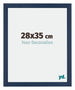 Mura MDF Photo Frame 28x35cm Dark Blue Swept Front Size | Yourdecoration.com