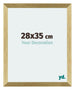 Mura MDF Photo Frame 28x35cm Gold Shiny Front Size | Yourdecoration.com