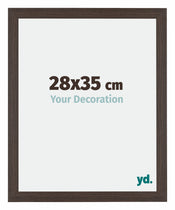 Mura MDF Photo Frame 28x35cm Oak Dark Front Size | Yourdecoration.com