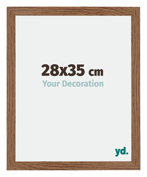 Mura MDF Photo Frame 28x35cm Oak Rustic Front Size | Yourdecoration.com