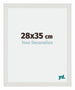 Mura MDF Photo Frame 28x35cm White Matte Front Size | Yourdecoration.com