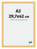 Mura MDF Photo Frame 29 7x42cm A3 Beech Design Size | Yourdecoration.com