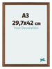 Mura MDF Photo Frame 29 7x42cm A3 Copper Design Front Size | Yourdecoration.com