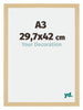 Mura MDF Photo Frame 29 7x42cm A3 Maple Decor Size | Yourdecoration.com