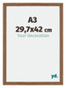 Mura MDF Photo Frame 29 7x42cm A3 Oak Rustic Size | Yourdecoration.com