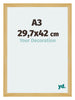 Mura MDF Photo Frame 29 7x42cm A3 Pine Design Front Size | Yourdecoration.com