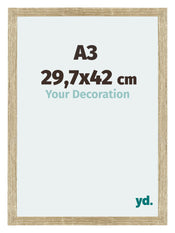 Mura MDF Photo Frame 29 7x42cm A3 Sonoma Oak Front Size | Yourdecoration.com