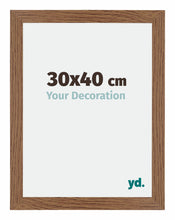 Mura MDF Photo Frame 30x40cm Oak Rustic Front Size | Yourdecoration.com