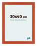 Mura MDF Photo Frame 30x40cm Orange Front Size | Yourdecoration.com