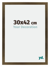 Mura MDF Photo Frame 30x42cm Bronze Design Front Size | Yourdecoration.com