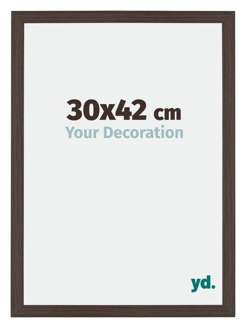 Mura MDF Photo Frame 30x42cm Oak Dark Front Size | Yourdecoration.com