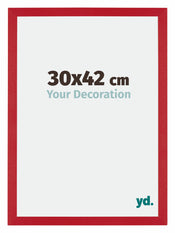 Mura MDF Photo Frame 30x42cm Red Front Size | Yourdecoration.com