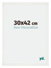 Mura MDF Photo Frame 30x42cm White Wiped Front Size | Yourdecoration.com