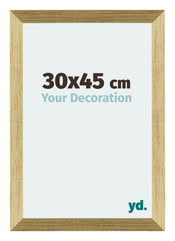 Mura MDF Photo Frame 30x45cm Gold Shiny Front Size | Yourdecoration.com