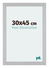 Mura MDF Photo Frame 30x45cm Silver Matte Front Size | Yourdecoration.com