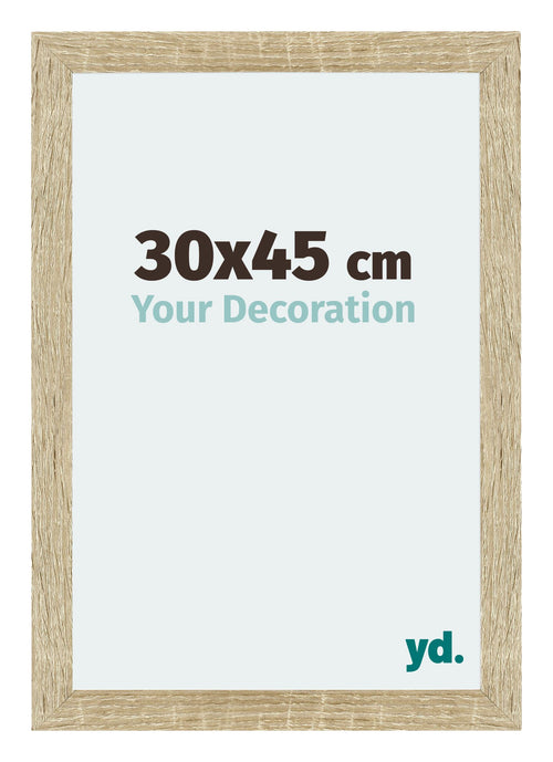 Mura MDF Photo Frame 30x45cm Sonoma Oak Front Size | Yourdecoration.com