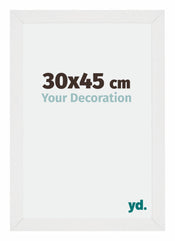 Mura MDF Photo Frame 30x45cm White High Gloss Front Size | Yourdecoration.com