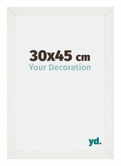 Mura MDF Photo Frame 30x45cm White Wiped Front Size | Yourdecoration.com