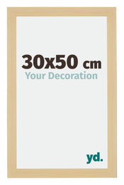 Mura MDF Photo Frame 30x50cm Beech Design Front Size | Yourdecoration.com