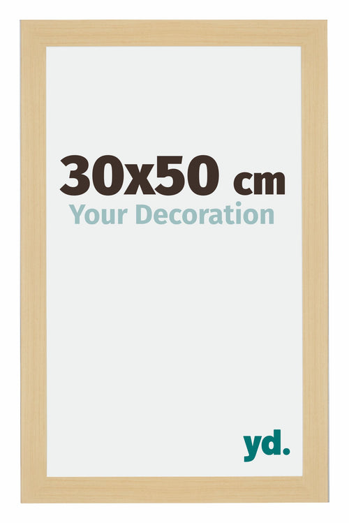 Mura MDF Photo Frame 30x50cm Maple Decor Front Size | Yourdecoration.com