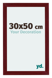 Mura MDF Photo Frame 30x50cm Winered Wiped Front Size | Yourdecoration.com