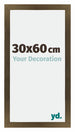 Mura MDF Photo Frame 30x60cm Bronze Design Front Size | Yourdecoration.com